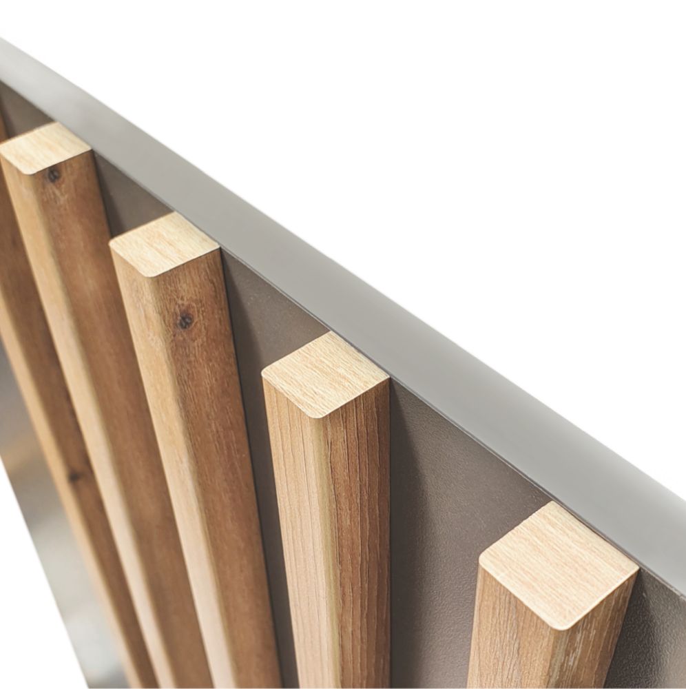 Najmodniejsze szafy z lamelami 3 drzwiowe z lustrem NOLA 3D/155 - wybór kolorystyki 3