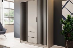 Kaszmir szafa 3 drzwiowa z lamelami