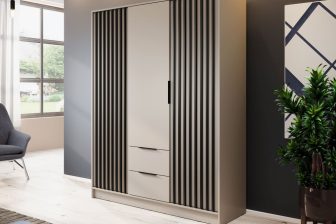 Kaszmir szafa 3 drzwiowa z lamelami