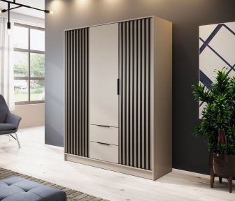 Kaszmir szafa 3 drzwiowa z lamelami