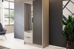 Szafa do pokoju z lamelami kaszmir czarny