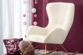 Bujany fotel baranek LIBERTO