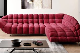 Duża kanapa półokrągła glamour