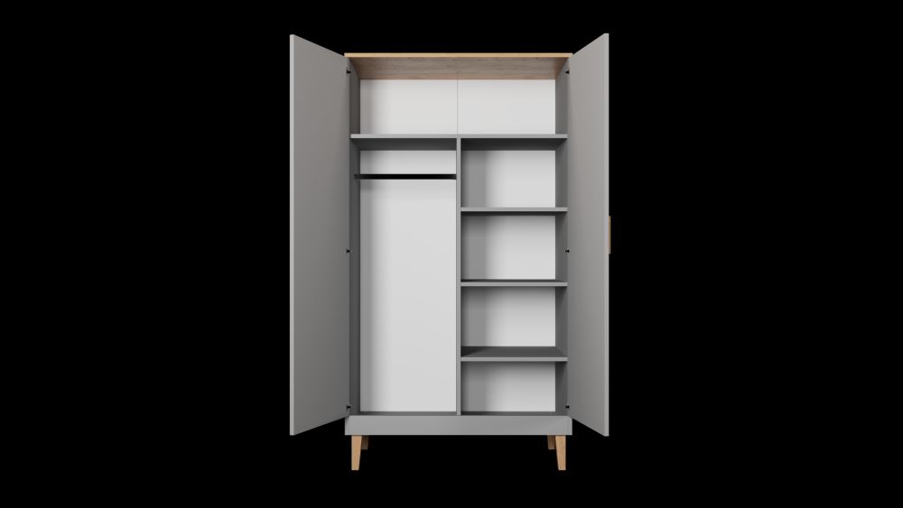 Meblościanka szara z szafką rtv DONA 3