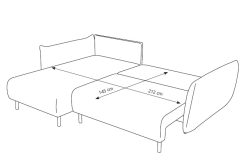 Narożnik z funkcją spania ADELE 10