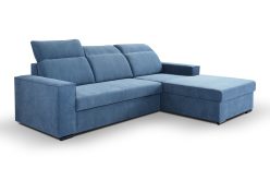 Kanapa rogowa z funkcją spania z regulowanymi oparciami BRUNON 4