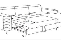 Rudy narożnik rozkładany z zagłówkiem i ozdobnymi poduszkami COMBINARE 13