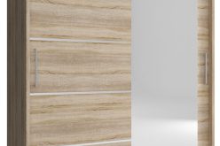 Szafa przesuwana z lustrem 200cm GAJA 1 ALU 200 5