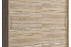 Szafa przesuwana z ozdobnymi paskami GAJA BL/180/ALU 4