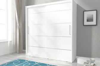 Szafa przesuwna 200 cm - GAJA ALU 200 BL