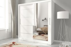 Szafa z drzwiami przesuwanymi i lustrem 180cm GAJA ALU 1