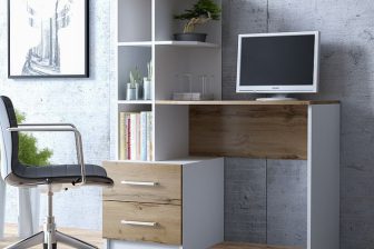 Biurko z nadstawką i szufladami