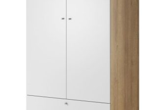 Biała szafa w stylu skandynawskim PRIMAVERA 80