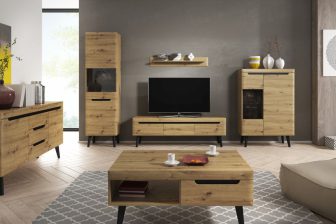 Meblościanka podświetlana w stylu skandynawskim NORI 2