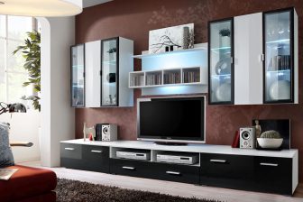 Meblościanki duże RTV KENDO - wybór kolorów