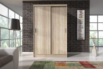 Nieduża szafa przesuwna 130 cm - WIX - 3 kolory