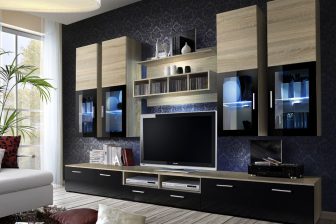 Pojemna meblościanka 300 cm LIREN - modne kolory