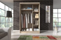 Prosta szafa przesuwna 150 cm - WIX - 3 kolory 2