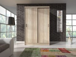 Prosta szafa przesuwna 150 cm - WIX - 3 kolory