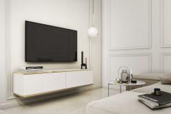 Szafka wisząca pod telewizor 135 cm z ozdobnymi frontami ORTO 2 - kilka kolorów 1