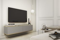 Szafka wisząca pod telewizor 135 cm z ozdobnymi frontami ORTO 2 - kilka kolorów 3