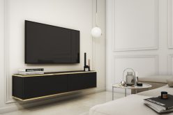 Szafka wisząca pod telewizor 135 cm z ozdobnymi frontami ORTO 2 - kilka kolorów 2