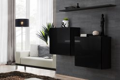 Zestaw komód wiszących do salonu w połysku