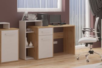 Biurko z szafką w pokoju