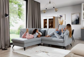 Kanapa do salonu narożna do codziennego spania