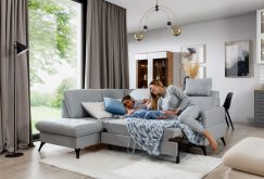 Kanapa do salonu narożna do spania LIBRO 2 6