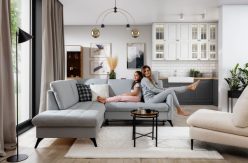 Kanapa do salonu narożna do spania LIBRO 2 4