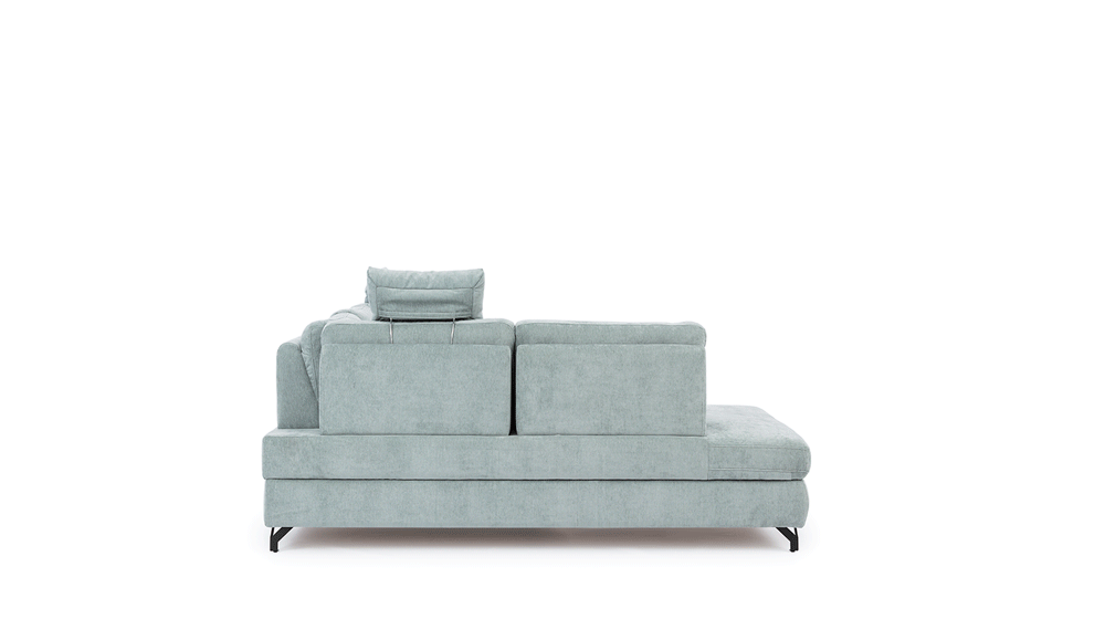 Kanapa narożna z regulowanymi oparciami z funkcją spania NADIRA L 1