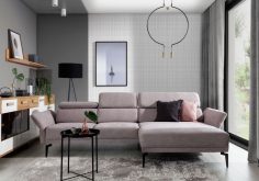 Kanapa narożna z regulowanymi podłokietnikami HORIZON 4