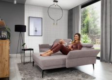 Kanapa narożna z regulowanymi podłokietnikami HORIZON 5