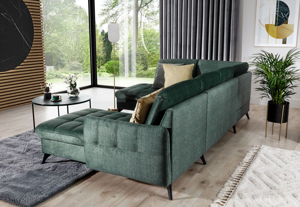 Kanapa w kształcie U - LIBRO U z funkcją spania 4