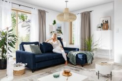 Narożnik z regulowanym oparciem z funkcją spania NADIRA 5