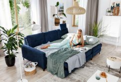 Narożnik z regulowanym oparciem z funkcją spania NADIRA 6