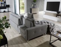 Narożnik z regulowanym oparciem z funkcją spania NADIRA 8