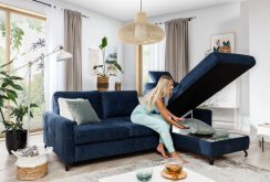 Narożnik z regulowanym oparciem z funkcją spania NADIRA 4