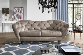 Sofa 2-osobowa w stylu glamour