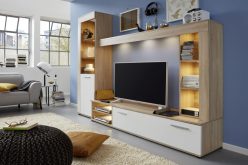 Prosta meblościanka LUNE z oświetleniem 2