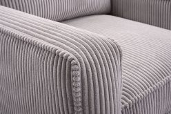 Duża kanapa sztruksowa rozkładana z głębokim siedziskiem COMFORT 30