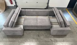 Narożnik sztruksowy rozkładany z dużą powierzchnią spania COMPLEX 23