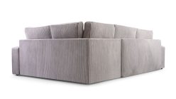 Narożnik sztruksowy rozkładany z dużą powierzchnią spania COMPLEX 7