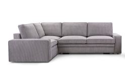 Narożnik sztruksowy rozkładany z dużą powierzchnią spania COMPLEX 9