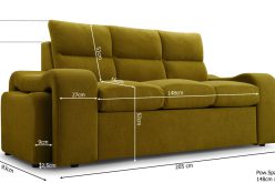 Rozkładana kanapa z pufami VENUS 7