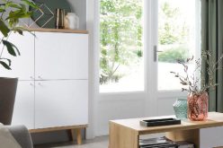 Wysoka komoda skandynawska