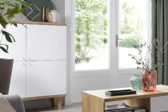 Wysoka komoda skandynawska