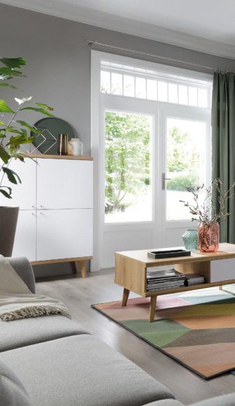 Wysoka komoda skandynawska