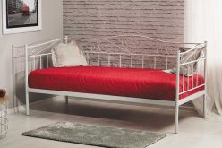 Łóżko metalowe czarne lub białe 90x200 BORO 7